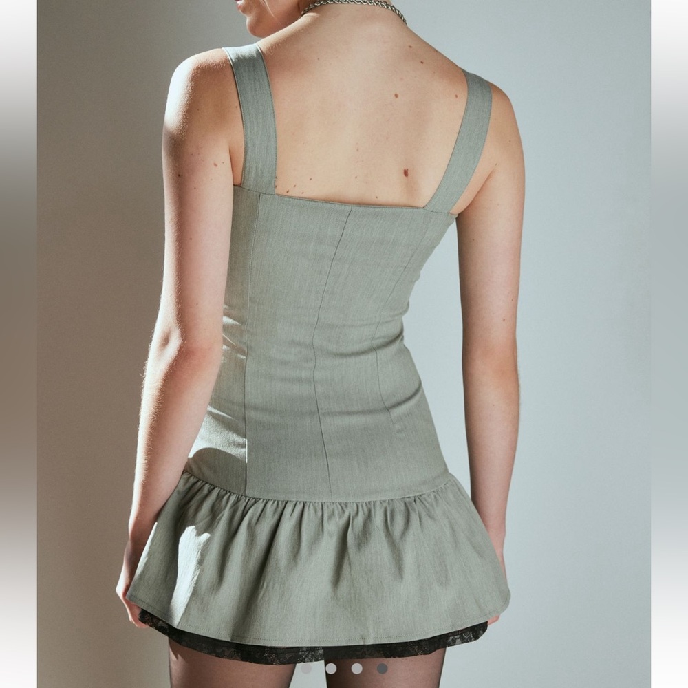 Urban Outfitters Daisy Street Buckle Strap Drop Waist Mini Dress - Picture 2 of 11